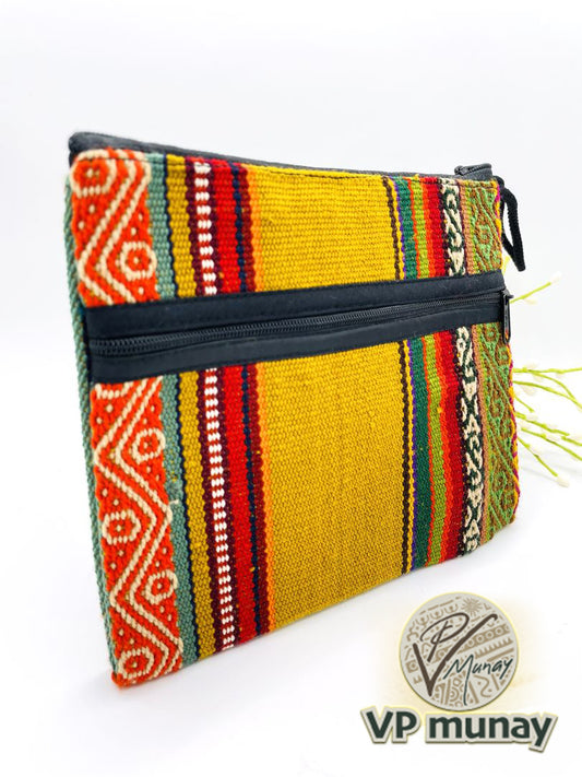 Clutch Aguayo Bag - Mustard Yellow - Bolivia