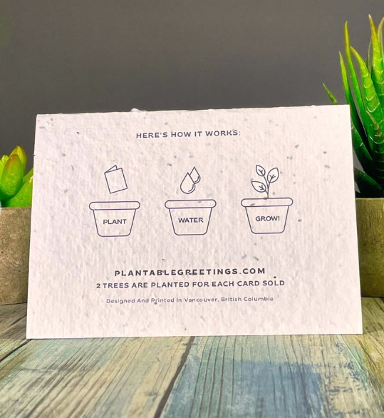 Mawm Noun Mothers Day Plantable Greeting Card, Canada