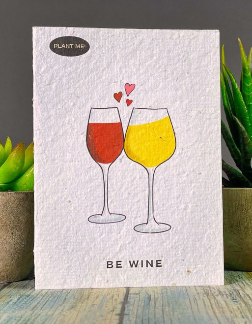 Be Wine Valentines Day Card, Canada