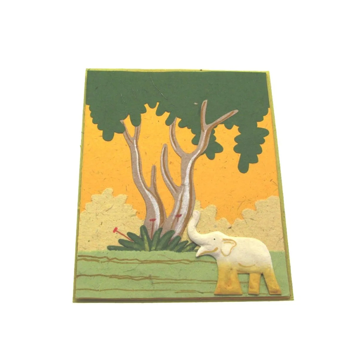 Eco Maximus Elephant Dung Greeting Card, Sri Lanka.