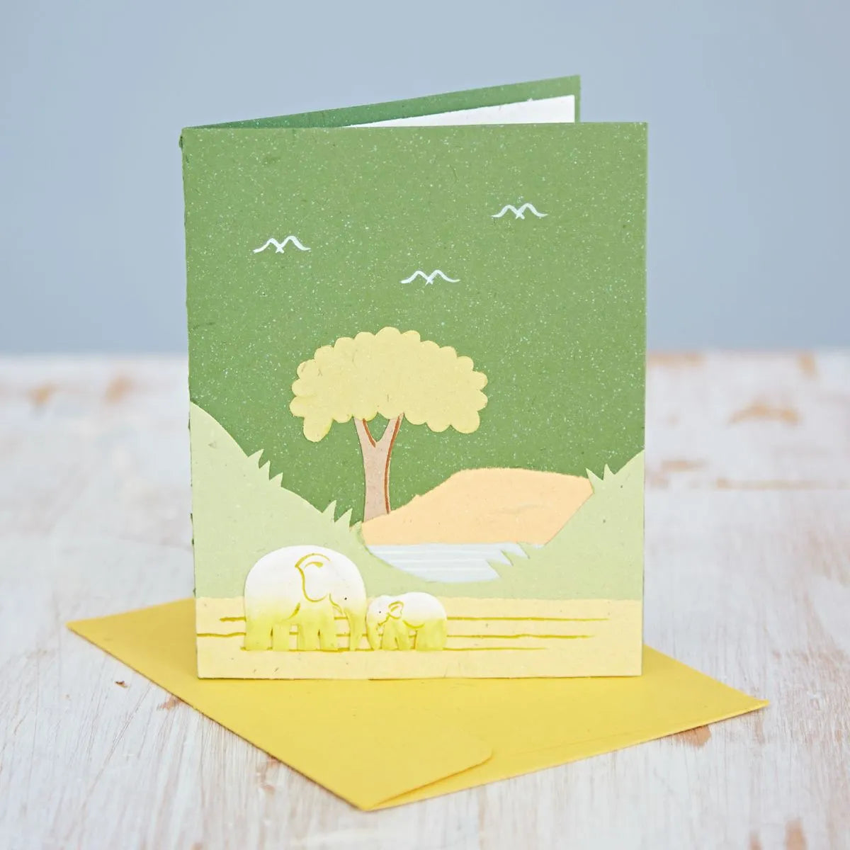 Eco Maximus Elephant Dung Greeting Card, Sri Lanka.
