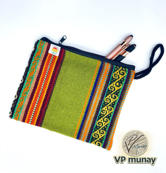 Clutch Aguayo Bag - Green, Bolivia