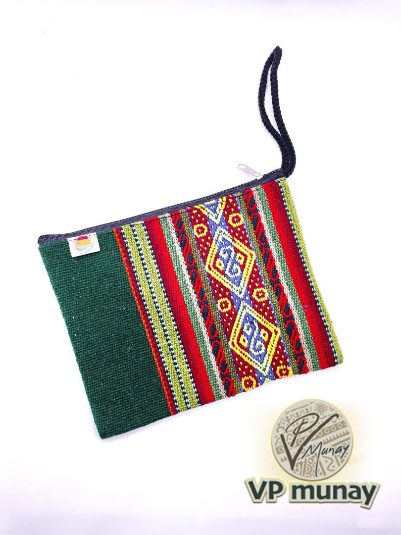 Clutch Aguayo Bag - Green, Bolivia