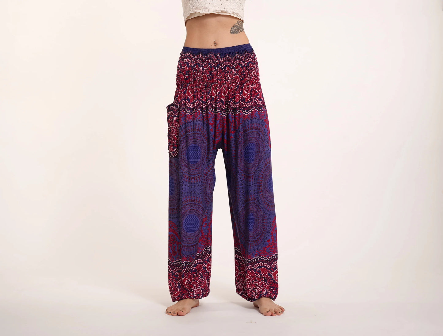 Unisex Harem Pants, Geometric Mandalas, Thailand