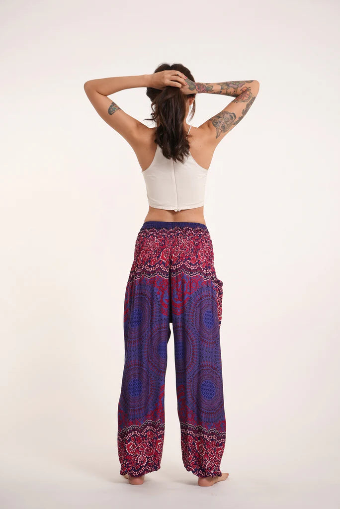 Unisex Harem Pants, Geometric Mandalas, Thailand